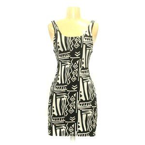 Black and White Mini Dress